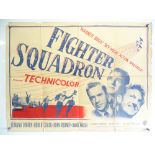 FIGHTER SQUADRON (1948) - UK Quad Film Poster (30" x 40") - folded