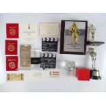 AWARDS / PARTIES: A large quantity of memorabilia to include trophies, statues and paperweights