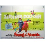 A group of WALT DISNEY film memorabilia to include: SONG OF THE SOUTH (1973) - British UK Quad