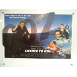JAMES BOND: LICENCE TO KILL (1989) - British UK Quad Film Poster - Main Design - Art Direction by