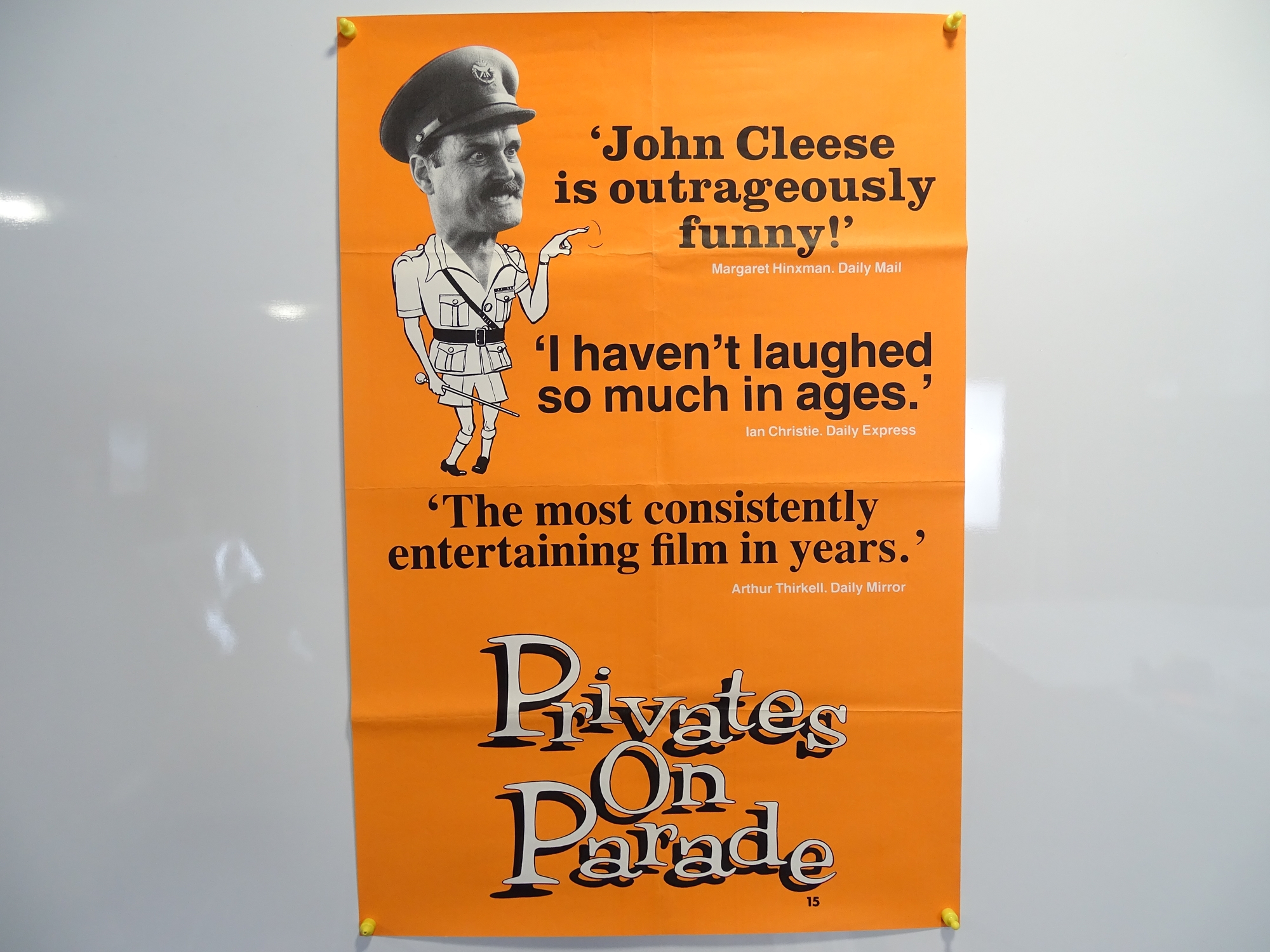 A group of 10 UK Double Crown film posters to include: WILD GEESE, PRVATES ON PARADE and FAMILY PLOT - Image 3 of 10