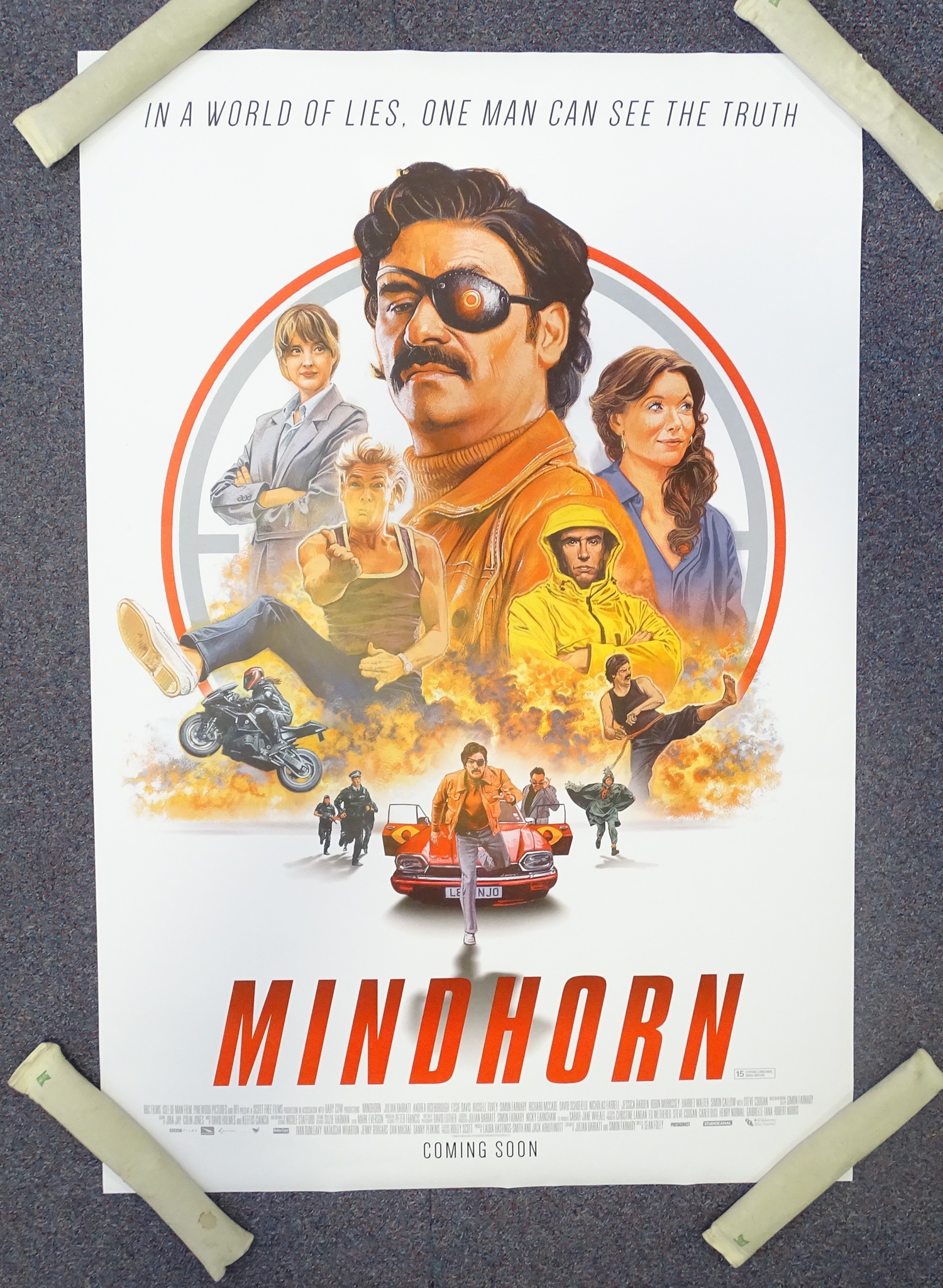 MINDHORN (2016) - International One Sheet 'Coming Soon' Advance Design Movie Poster