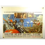 THE BLUE MAX (1966) - UK Quad Film Poster (30" x 40") - folded