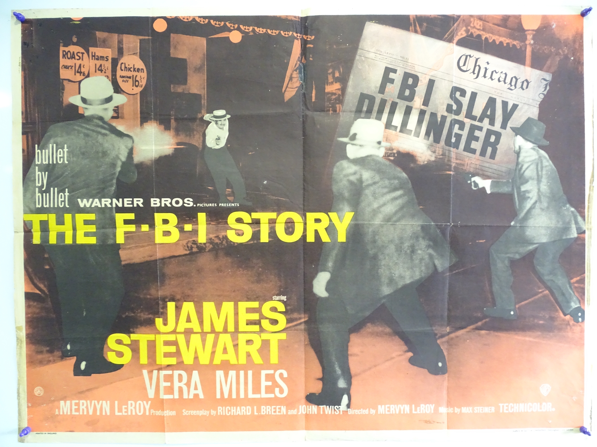 A group of 3 UK Quad film posters comprising: THE BARON OF ARIZONA, HIGHWAY 301 and FBI STORY - (30" - Image 3 of 3