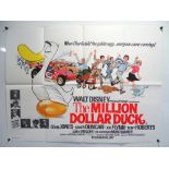 MILLION DOLLAR DUCK (1971) Lot of 2 - British Double Crown (20" x 30" - 51 x 76 cm) and UK Quad FILM