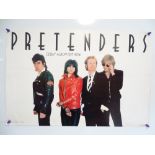 THE PRETENDERS (1980) - Commercial music poster for their self-titled debut album - Rolled (as