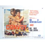 CONVOY (1978) - British UK Quad - Sam Peckinpah - Classic 'Truck' Movie - 30" x 40" (76 x 102