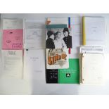 A large quantity of scripts and other paperwork relating to a selection of made and unmade films: