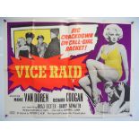 VICE RAID (1960) UK Quad Film Poster (30" x 40") - folded