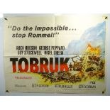 TOBRUK (1967) - UK Quad Film Poster (30" x 40") - folded
