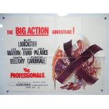 THE PROFESSIONALS (1966) - UK Quad Film Poster - Lee Marvin - Burt Lancaster - Claudia Cardinale -