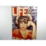 Advertising Poster for the March 1982 edition of LIFE magazine which features a stunning close up