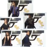 JAMES BOND: NO TIME TO DIE (2020) - (5 in Lot) Complete Set of ALL Five Character British UK Quads
