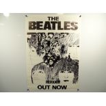 BEATLES: REVOLVER - Classic Beatles imagery - Record store promotional poster for later re-release