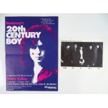 A poster for the 20th CENTURY BOY EXHIBITION in 1993 celebrating the work of MARC BOLAN together