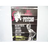 PSYCHO (1990s re-release) - Danish 1990s re-release film poster - signed by Saul Bass (with