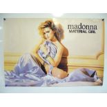 MADONNA: MATERIAL GIRL (1985) - Landscape format one-sheet to promote the hit single 'Material Girl'