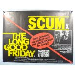 LONG GOOD FRIDAY / SCUM (1981) - British Double Feature UK Quad - 30" x 40" (76 x 102 cm) -