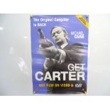 A quantity of MICHAEL CAINE related film ephemera comprising: A GET CARTER video poster and a