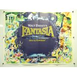 WALT DISNEY: FANTASIA (1968 Release) - UK Quad Film Poster - 30" x 40" (76 x 101.5 cm) - Folded (