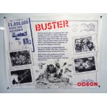 BUSTER (1988) - A group comprising a UK main Quad film poster (folded), a Marler Haley Quad (rolled)