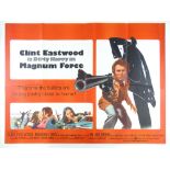 MAGNUM FORCE (1973) - Clint EASTWOOD is Dirty Harry - UK Quad Film Poster (30" x 40") - pinholes