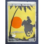 DEN ENSOMME PRAERIERYTTER - (THE LONE STAR RANGER) - An original Danish poster for the WILLIAM