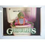 GHOULIES, HOUSE, MOON 44 - (3 in Lot) - Selection of 3 x ROLLED UK quads for GHOULIES (1985),