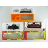 A group of European Outline diesel shunting locomotives by FLEISCHMANN and PIKO - F/G in F/G