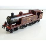 A HORNBY SERIES O gauge clockwork No.2 4-4-4 tank locomotive in LMS red numbered 2107 - G unboxed