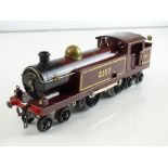 A HORNBY SERIES O gauge clockwork No.2 4-4-4 tank locomotive in LMS red numbered 2107 - G unboxed