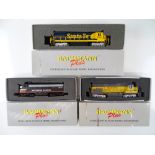 A group of American Outline diesel locomotives by BACHMANN - G/VG in F/G boxes (3)