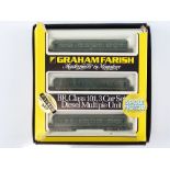 A GRAHAM FARISH N Gauge 8143 3-Car Class 101 DMU in BR green livery - G in F box