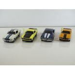 A group of diecast cars in 1:24 Scale by FRANKLIN MINT: comprising a 1970 Ford Mustang Mach 1, a