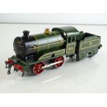 A HORNBY SERIES O gauge clockwork No.0 0-4-0 locomotive and tender in GWR green numbered 2251 - G
