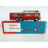 A rare RIVAROSSI MinoBus motorised trolleybus in red livery - unboxed - G