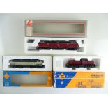 A group of German Outline diesel locomotives by ROCO and LIMA - G/VG in F/G boxes (3)