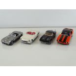 A group of diecast cars in 1:24 Scale by FRANKLIN MINT: comprising a Shelby Cobra 427 S/C, a 1969