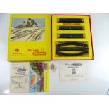 A rare TRI-ANG TT Gauge T7 train set containing a 3-car DMU and track - complete with rare unused