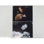 DRACULA: A pair of signed JOANNA LUMLEY 10x8 photographs (one colour, one black/white) - these