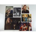 A group of signed colour and black/white photographs of television actors comprising: GIL GERARD,