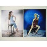 BRIGITTE BARDOT - A pair of signed 10" x 8" colour publicity photographs - item has been