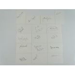 FOOTBALL: A mixed group of signed cards comprising: CHARLIE NICHOLAS, PETER MARINELLO, ALLY MCCOIST,