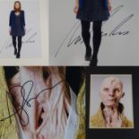 A pair of signed and mounted photographs comprising JENNA COLEMAN and ANDY SERKIS (2) - this has