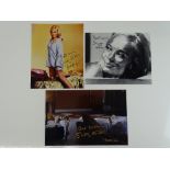 THE NAME'S BOND …. A group of three SHIRLEY EATON signed photographs (10x8 - one colour and one