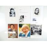 COMEDY - A selection of signed photographs and cards comprising MAX WALL, NORMAN COLLIER, SPIKE