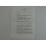 A typed, personal letter to ELLIOTT KASTNER, hand signed by JACK LEMMON - this has been