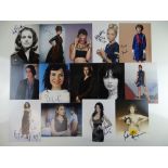 FEMALE TV ACTORS - A group of colour and black/white signed photos of various female actors (14) -