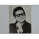 A signed ROY ORBISON tour programme from 1969 - some paper loss and marks on back cover -