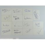 BRITISH ACTORS: A mixed group of signed cards comprising: PETER VAUGHAN, COLIN BLAIKLEY, ROBERT